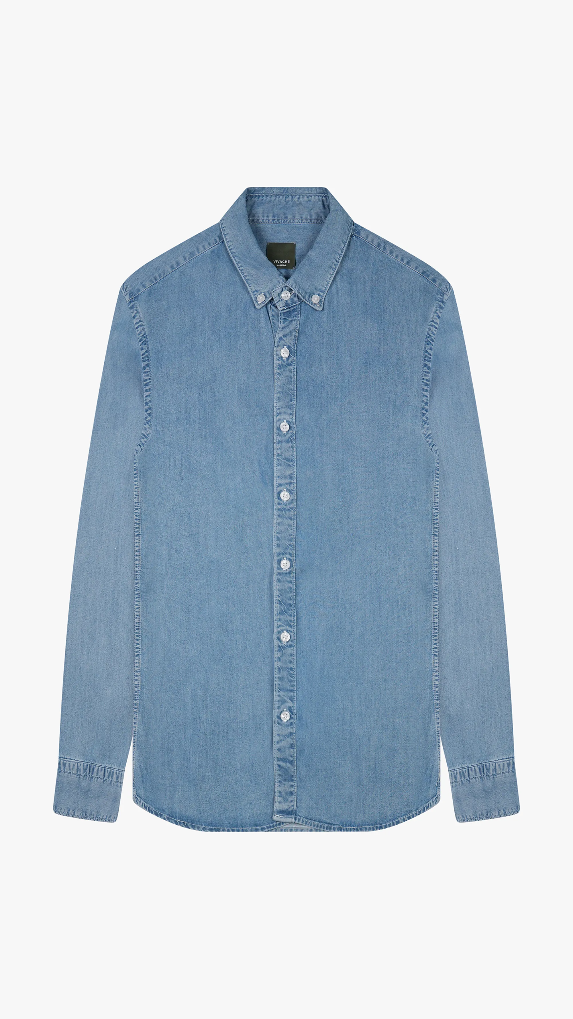 Long Sleeve Tencel Jeans Shirt